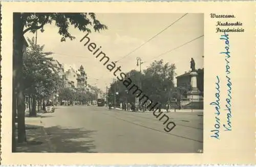 Warszawa - Krakowskie Przedmiescie - Foto-Ansichtskarte - Fliegerhorstkommandantur Warschau Lohnstelle