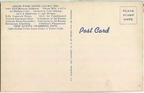 New Orleans - Chef Menteur Highway - Cedar Park Hotel Court