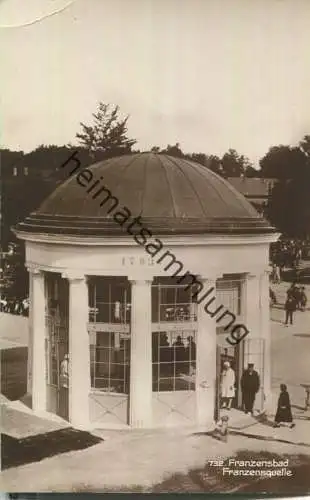 Franzensbad - Franzensquelle - Foto-Ansichtskarte
