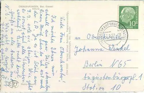 Oberkaufungen - Schule - Verlag Alfred Behncke Oberkaufungen