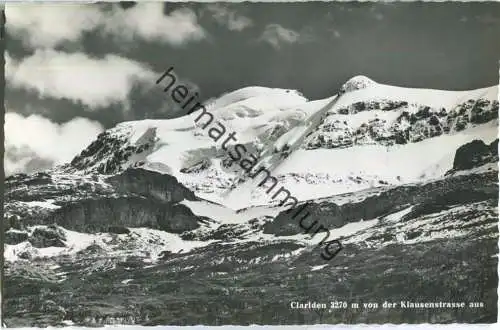 Clariden von der Klausenstrasse aus - Foto-Ansichtskarte - J. Gaberell AG Photo-Verlag Zürich