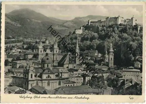 Salzburg - Blick vom Aussichtsturm am Mönchsberg - Verlag Alfred Gründler Salzburg