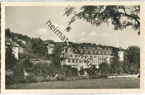 Bad Mergentheim - Kuranstalt und Frauenberg - Foto-Ansichtskarte - Verlag A. Weber & Co. Stuttgart