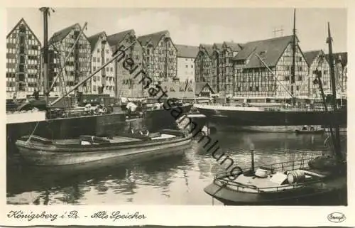 Königsberg - Alte Speicher - Foto-AK - Verlag Stengel & Co Dresden