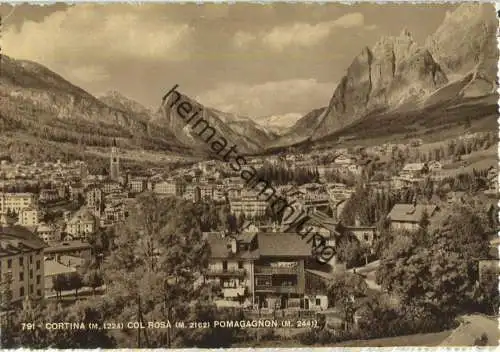 Cortina - Col Rosa - Pomagagnon - Ediz. Foto A. Zardini Cortina d' Ampezzo