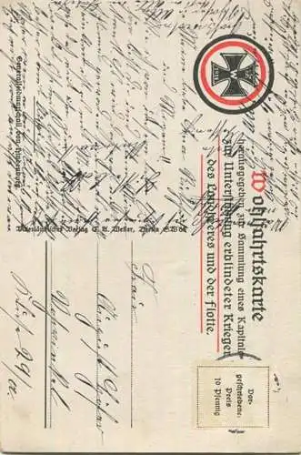 von Hindenburg - Wohlfahrtskarte - Verlag C. A. Weller Berlin gel.