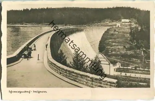 Schwarzenbach Talsperre bei Forbach - Foto-Ansichtskarte - Verlag Schöning & Co. Lübeck