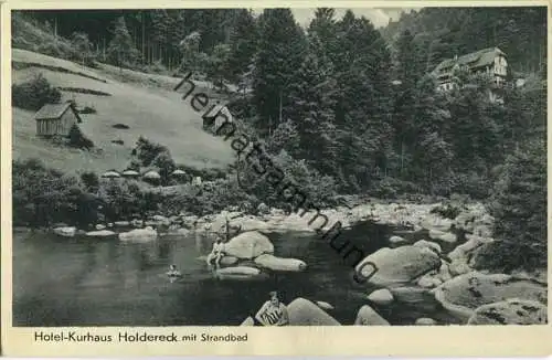 Forbach - Hotel Kurhaus Holdereck mit Strandbad - Besitzer Alb. Müller - Verlag Gebr. Metz Tübingen