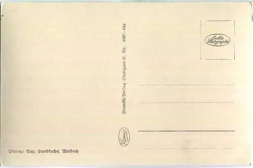 Wolfach - Partie an der Kinzig - Foto-Ansichtskarte - Franckh-Verlag Stuttgart