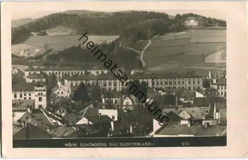 Mährisch Schönberg - Gau Sudetenland - Foto-Ansichtskarte - Feldpost - Verlag F. Mück