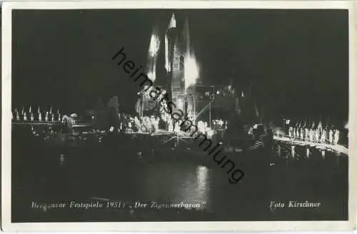 Bregenzer Festspiele 1951 - der Zigeunerbaron - Foto-AK - Verlag A. Kirschner Bregenz