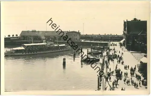 Friedrichshafen - Hafen-Bahnhof - Foto-AK