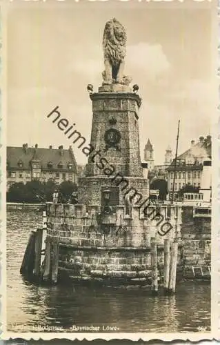 Lindau - Bayrischer Löwe - Foto-Ansichtskarte - Bodenseeverlag Karl Alber Konstanz