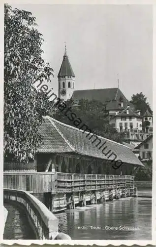 Thun - Obere Schleusen - Foto-AK - Edition Perrochet Lausanne