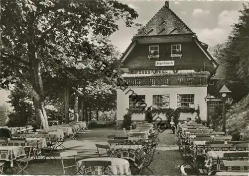 Freiburg - Waldrestaurant Jägerhäusle - Inhaber Max Peter - Foto-AK Großformat 50er Jahre - Verlag Rolf Kellner Karlsruh