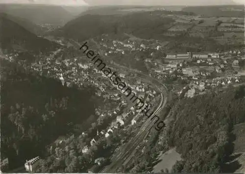 Calw - Luftbild - Foto-AK Grossformat - Verlag Elsässer & Co. Stuttgart