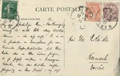 Alger - Postes - Verlag J. Geiser Alger gel. 1911