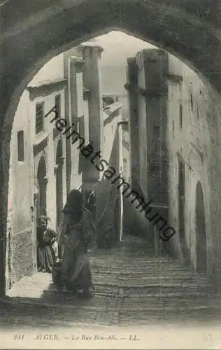 Alger - La Rue Ben-Ali gel. 1911