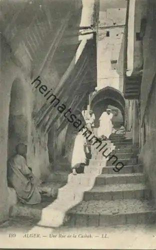 Alger - Rue de la Casbah gel. 1911