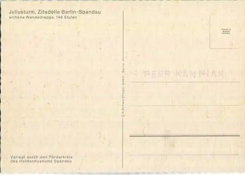 Juliusturm - Zitadelle - Verlag E. A. Schwerdtfeger Berlin