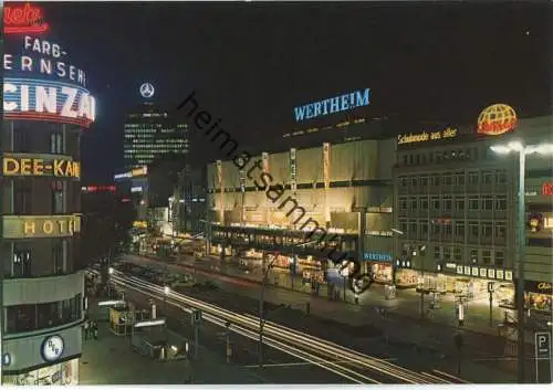 Berlin bei Nacht - Wertheim am Kurfürstendamm - Verlag Krüger