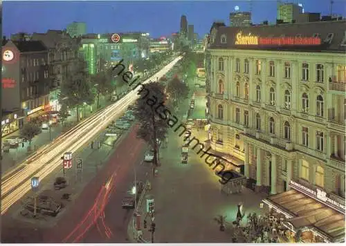 Berlin - Kurfürstendamm Ecke Uhlandstrasse bei Nacht - Verlag Deutsch Schwalbach