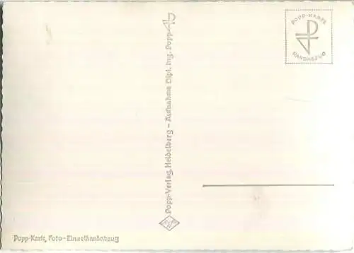 Berlin - Kaiser Wilhelm Gedächtniskirche - Handabzug - Foto-Ansichtskarte - Popp-Verlag Heidelberg