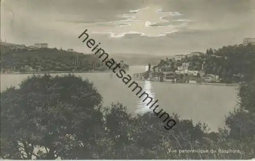 Constantinople - Vue Panoramique de Bosphore - Foto-AK - Mondlicht coloriert