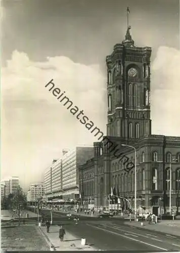 Berlin - Rathaus mit Rathausstrasse - VEB Foto-Verlag Erlbach