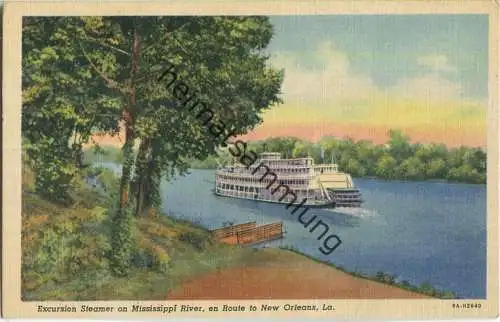 New Orleans - Excursion Steamer on Mississippi River