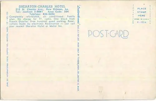 New Orleans - Cheraton-Charles Hotel