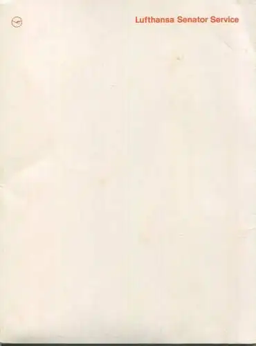 Lufthansa Senator Service - Luftpostbriefumschläge und Luftpostschreibpapier