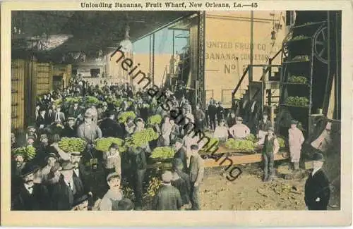 New Orleans - Unloading Bananas - Fruit Wharf