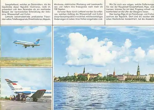 Aeroflot - Sowjetische Ostseerepubliken - 16 Seiten mit vielen Abbildungen