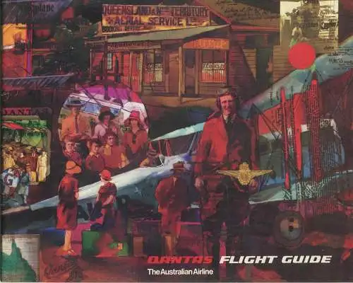 Qantas 1974 - flight guide  - 40 Seiten Wissenswertes