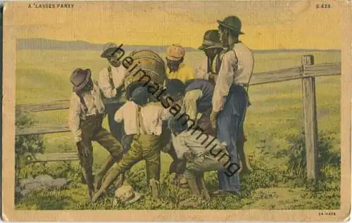 African-Americans - a 'lasses party - signs of wear