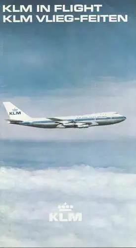 KLM in flight - KLM vlieg-feiten 1971 - 32 Seiten mit vielen Abbildungen