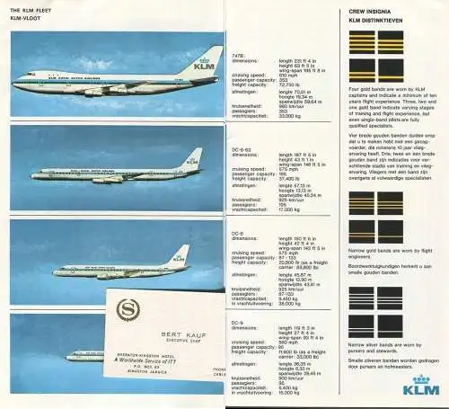 KLM in flight - KLM vlieg-feiten 1971 - 32 Seiten mit vielen Abbildungen