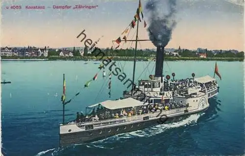 Konstanz - Dampfer Zähringen - Edition Photoglob Zürich