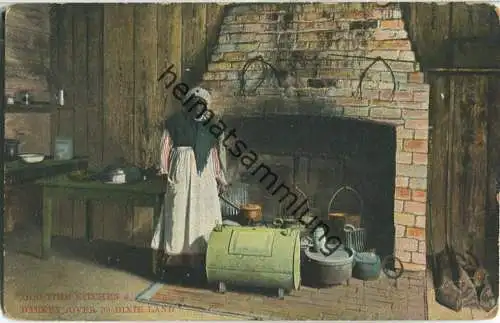 African-Americans - old time kitchen - old woman