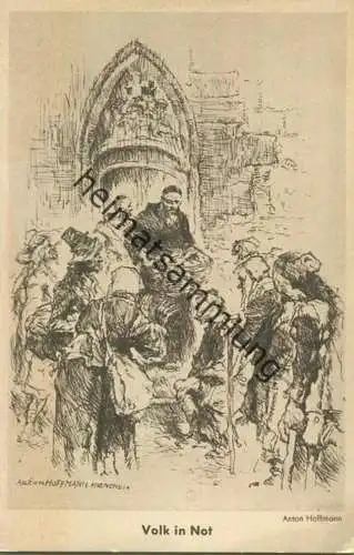 Münchner Nothilfe Lotterie April 1933 - Künstlerkarte Anton Hoffmann München