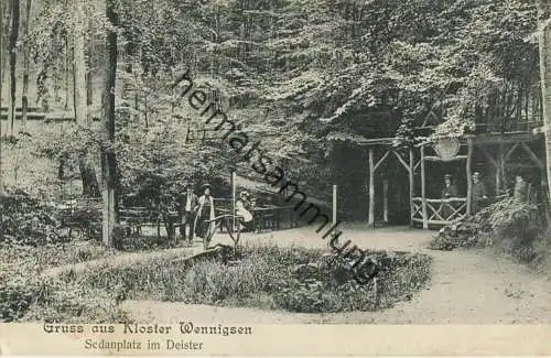 Gruss aus Kloster Wennigsen - Sedanplatz im Deister - gel. 1912