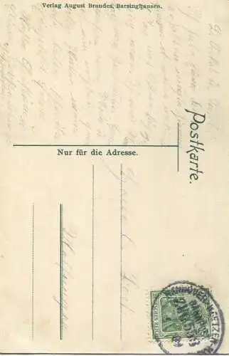 Barsinghausen - Weg im Fuchsbachtal - Verlag August Brandes Barsinghausen - gel. 1909