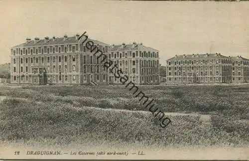 Draguignan - Les Casernes (cote nord-ouest) - Rückseite beschrieben 1918
