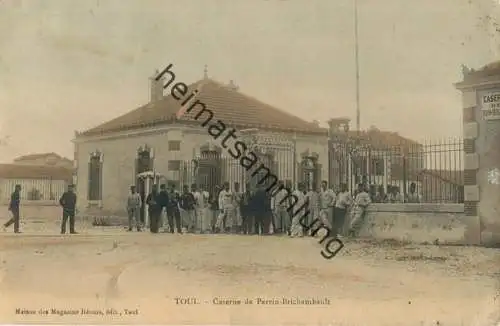 Toul - Caserne de Perrin-Brichambault - Rückseite beschrieben 1916