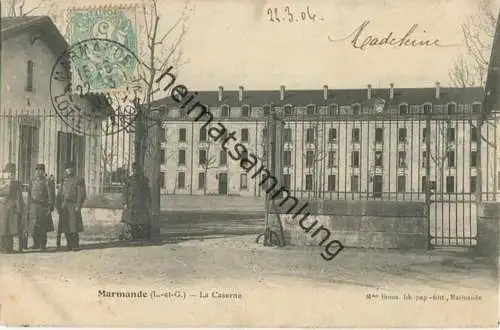 Marmande - La Caserne gel. 1906