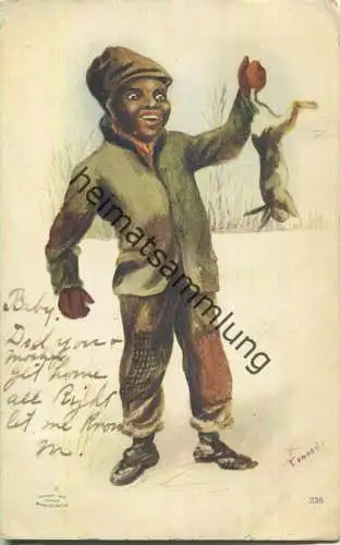 African-Americans - mit einem Hasen - signiert Connell (G54837y)*