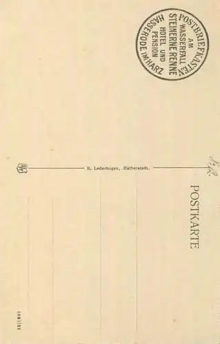 Steinerne Renne - Verlag R. Lederbogen Halberstadt