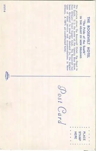 New Orleans - The Roosevelt - Home of the Blue Room