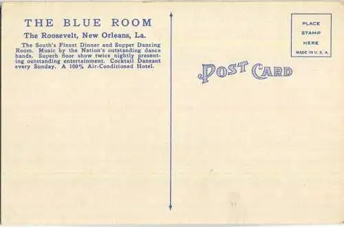 New Orleans - The Roosevelt - Blue Room